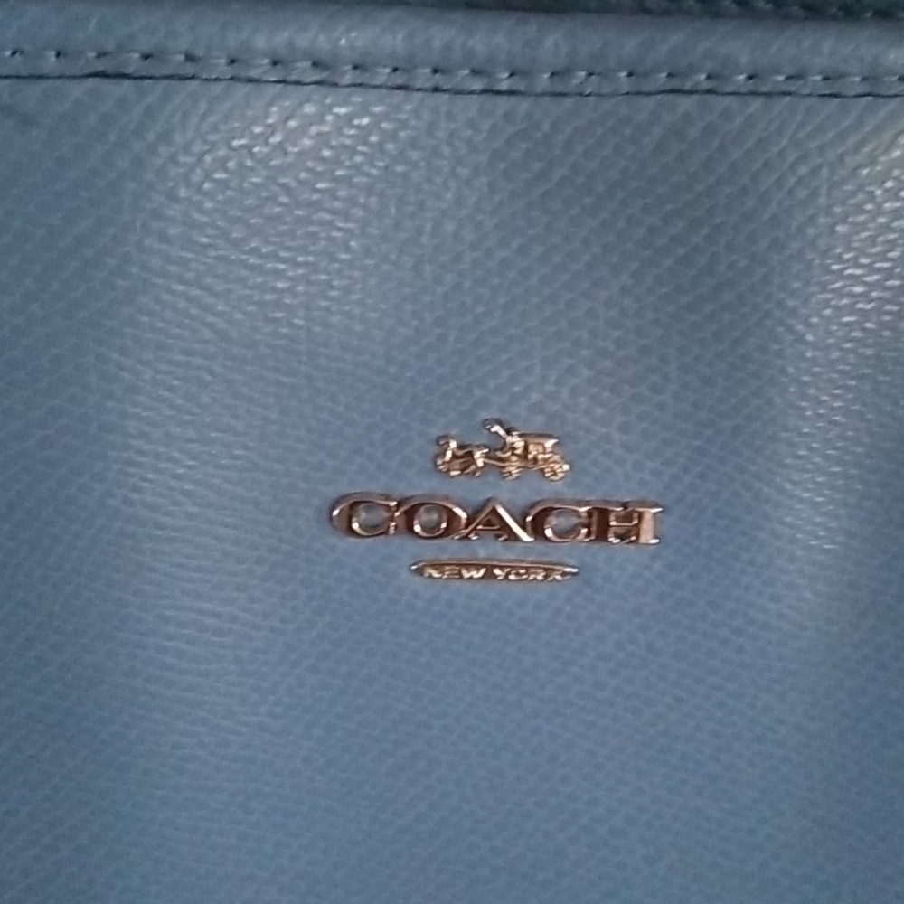 Coach purse in baby blue